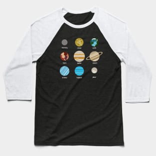 Space Doodles (Square) Baseball T-Shirt